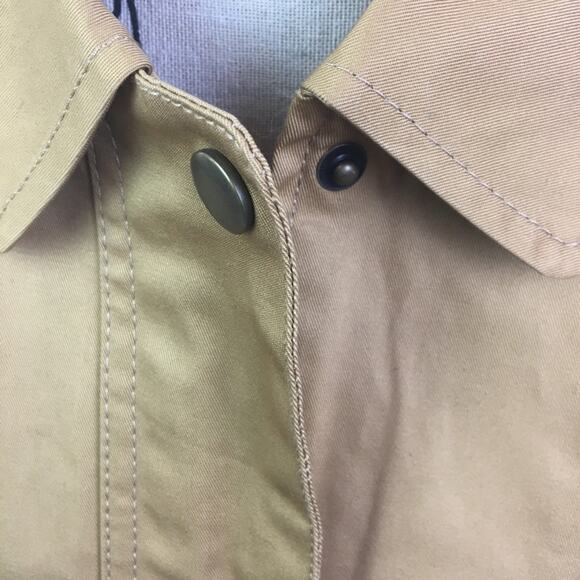 Denim&Co hi lo snap button Jacket Yellow Gold XS - Picture 7 of 13